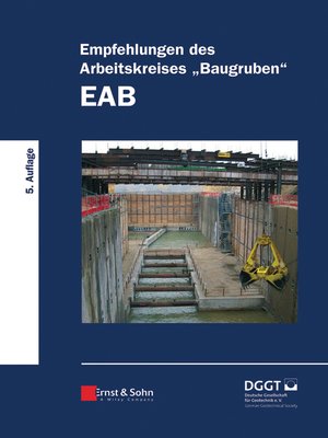 cover image of Empfehlungen des Arbeitskreises &quot;Baugruben&quot; (EAB)